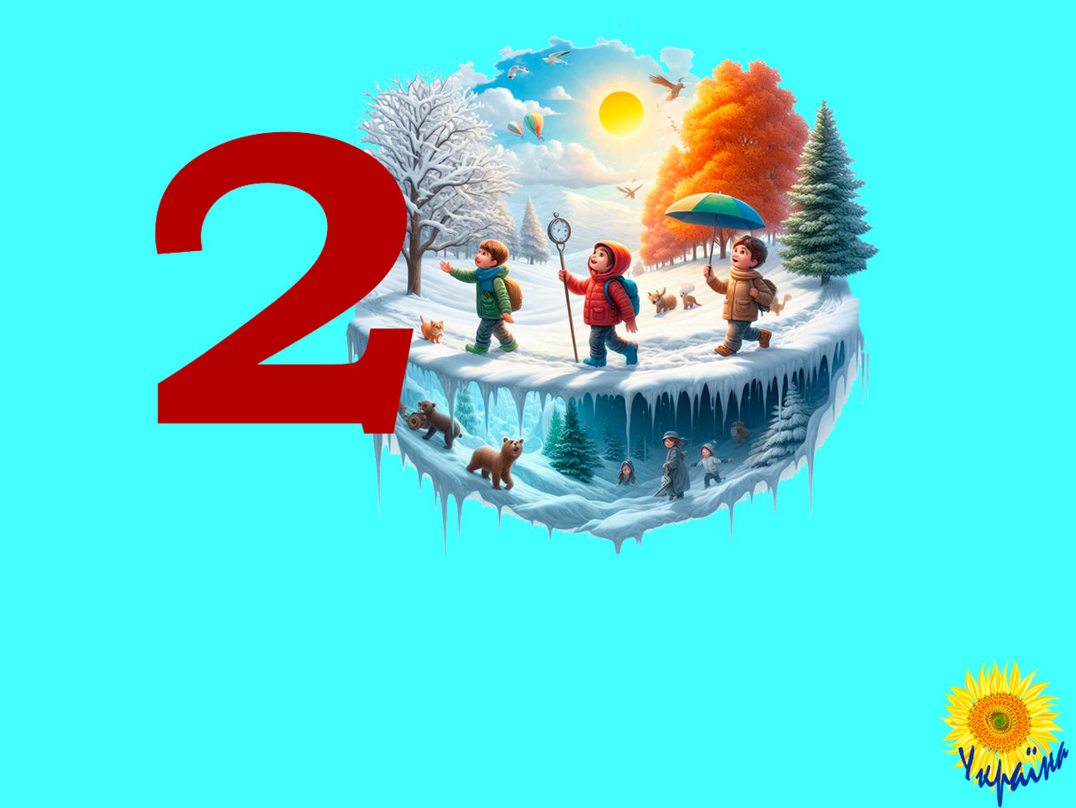 Tests. I explore the world Grade 2. A human and nature in winter